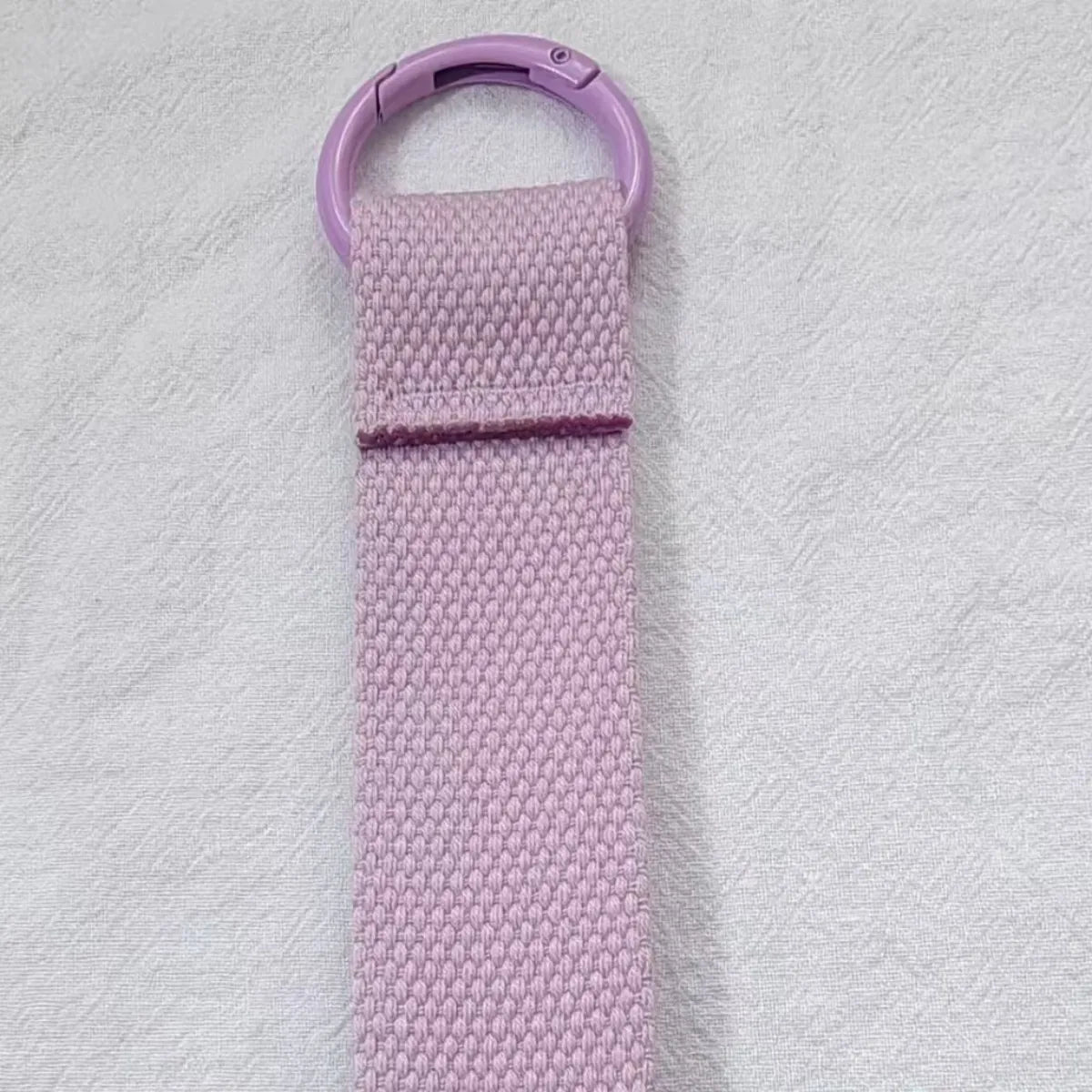 Custom LOGO Keychain Blank Canvas Strap Lanyard Backpack Floating Weave Pendant Personalize  Print Name Webbing Wholesale