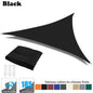 Triangle Sun Shade Sail Canopy UV Block Sun Shelter with Fixing Kits for Outdoor Patio Pool Beach Backyard Garden Sunscreen Tent