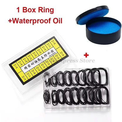 Watch Gasket Grease Watch Case Rubber Waterproof O-Ring Seal 0.5/0.6/0.7/0.8mm Oil-resistant Watch Repair Tool for Watchmaker