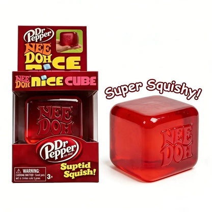 Trending Needoh Nice Ice Baby Fidget Cube 4 Pack Super Solid Squish Sensory Toys Non-toxic Squeeze Toys for ADHD and Autism Gift