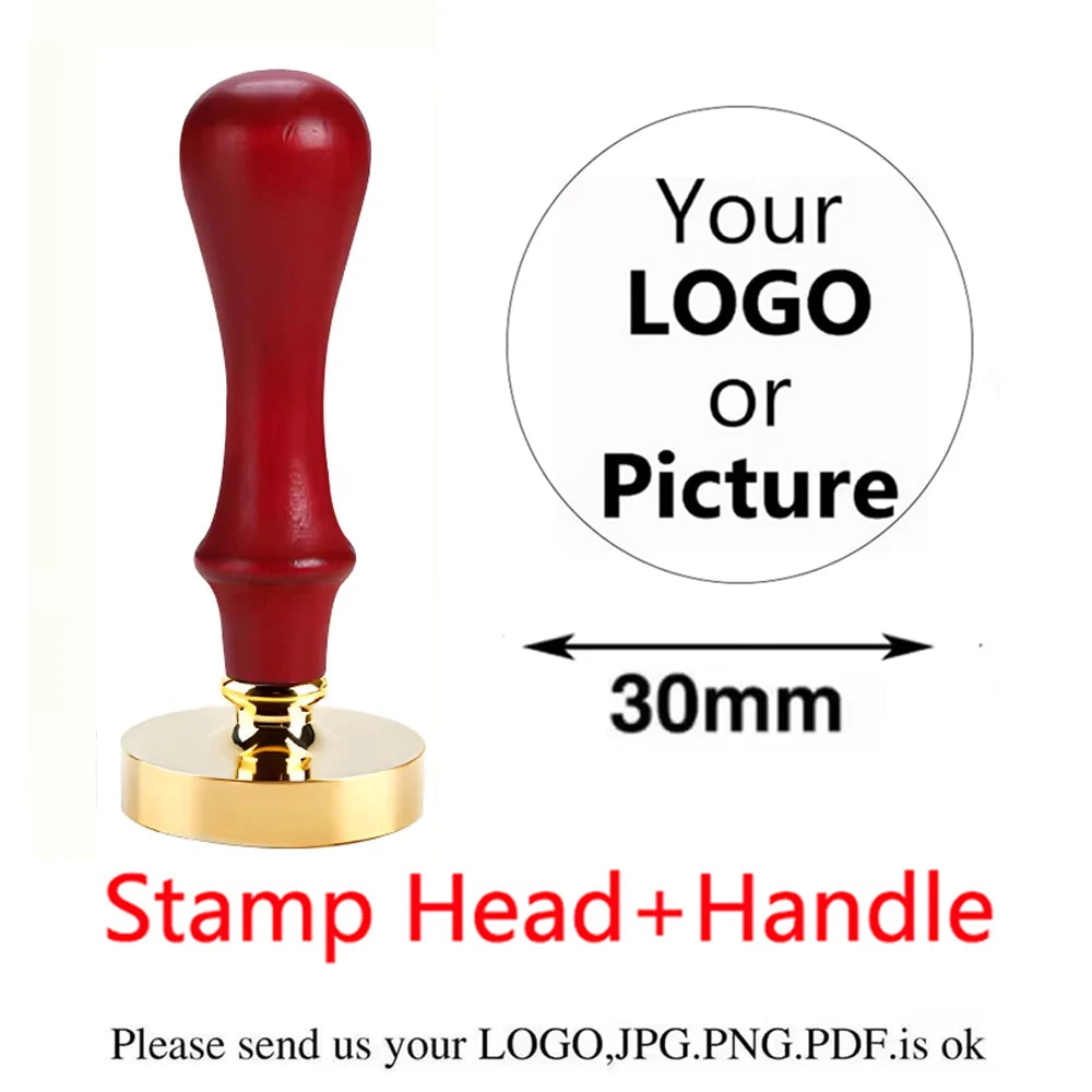 Logo Customize Clay Seal Set -22/25/30/35/40/50mm Customizable Pottery Design Craft Tool for Pottery Ceramic Custom Letter Stamp