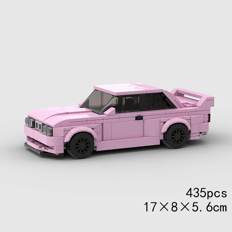 City Speed Racing Car Model Building Blocks DIY Bricks MOC Toy Classic Rally Sports Super Racer Vehicle Christmas gift technique