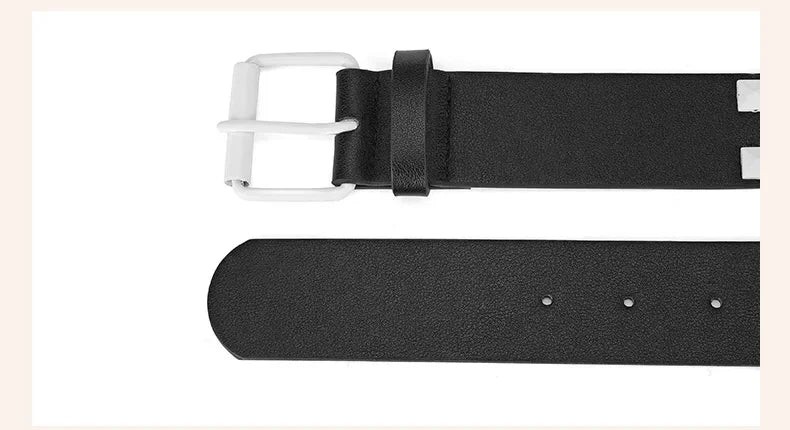 Width 3.8cm Hip-hop Punk Women's Belt Fashion Trend All-match Jeans Accessories Girdle Music Festival Y2k Girl Pu Waistband
