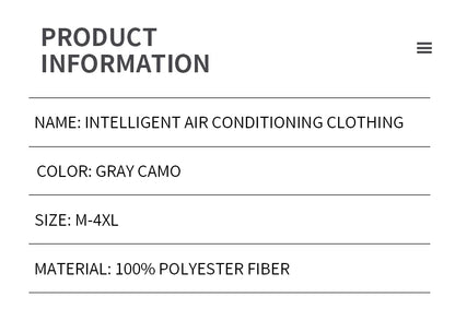 Summer Air-Conditioning Workwear with Fan Cooling, Outdoor Temperature-Reducing Breathable Vest with 4 Fans and Super Large Airf