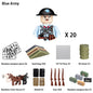 WWII Infantry Military Soldier War National Army Mini Gun armament Models Building Blocks Building Blocks Toys for Kids