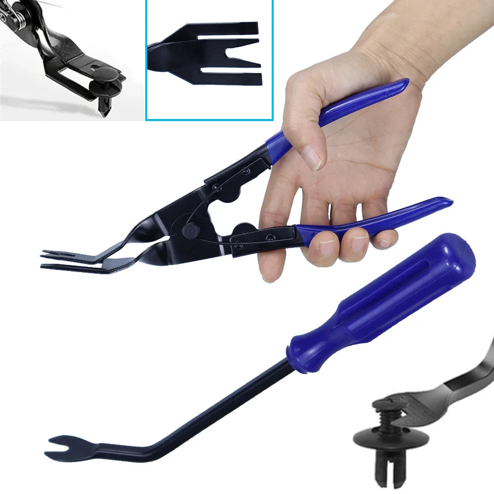 Clip Pliers Set Fastener Remover Auto Upholstery Combo Repair Kit for Car Car Panel Dashboard Pry Tool Kit