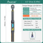 MOVECRAB Series Digital Torque Wrench 1.5-340N.m 2% Accuracy Preset Values with Buzzer, LED Flash & HandleVibration Notification