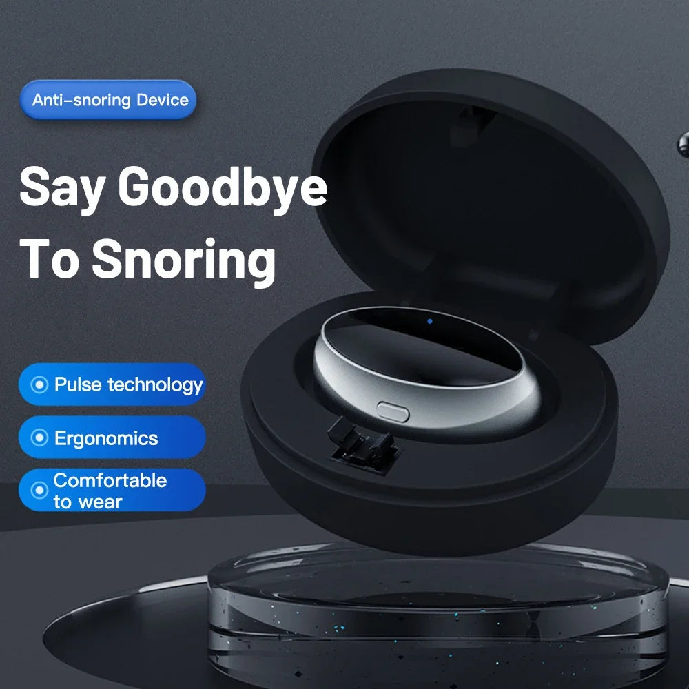 Smart Anti-Snoring Device TENS Pulse Snore Stopper Portable Sleep Aid Health Noise Reduction for Improved Sleep Quality