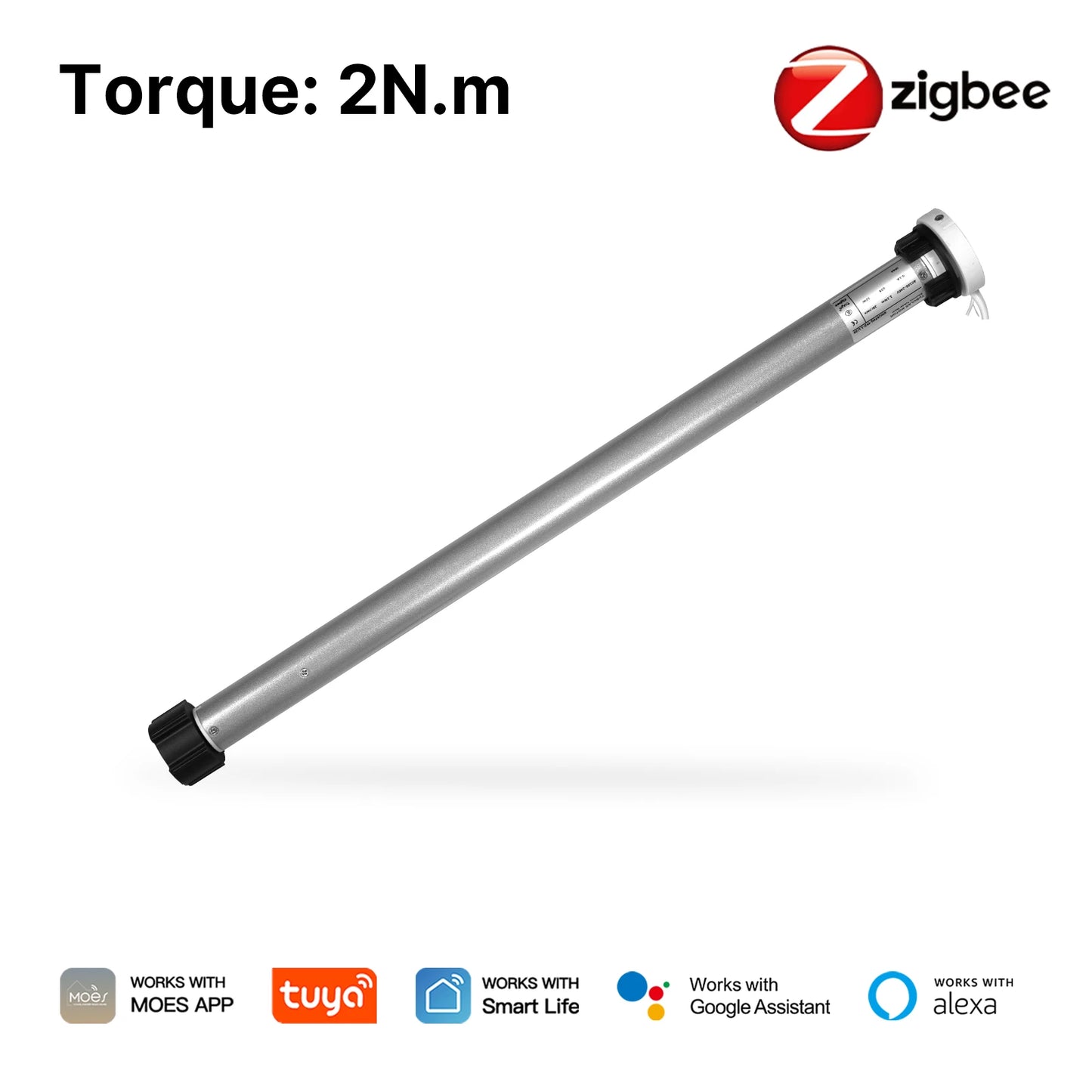 MOES Tuya Automatic Smart Zigbee Roller Shade Blinds Motor for 38mm Tube Remote Control work with Smart Life Alexa Google Home