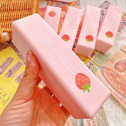 1pcs Strawberry Milk Stick Soft Pinch Toy Office To Relieve Stress And Tension Strawberry Milk Stick Sensory Gift Ornament Toys.
