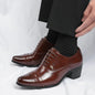 Trendy Men's Casual Black Brown Lace Up Oxford Cuban Shoes Gentleman Business Flats Dress Homecoming Footwear Zapatos Hombre