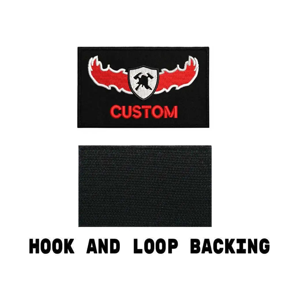 Custom 8cmx5cm Israeli fire embroidery name patch