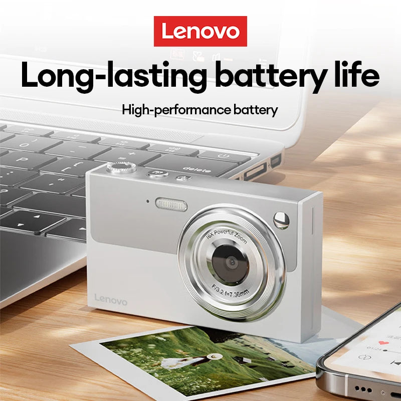 Cyfrowy Aparat Fotograficzny Lenovo 96MP 16-krotny Zoom Cyfrowy Aparat dla Studentów do Użytku Zewnętrznego Przeciwwstrząsowy Cyfrowe Wideo Autofocus z Kartą 32G XJ22