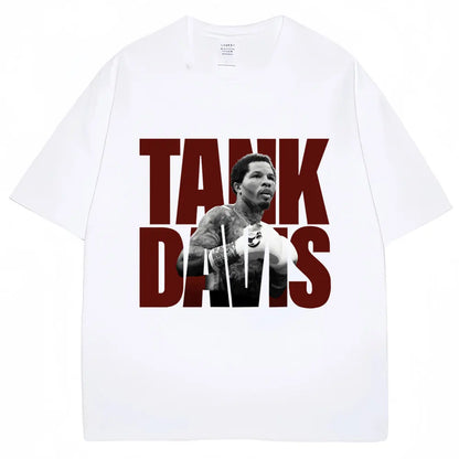 Limted Tank Gervonta Davis Graphic T Shirt Vintage Boxing T Shirts Oversized Men Women 100% Cotton Boxer Fans Gifts Tee Shirts