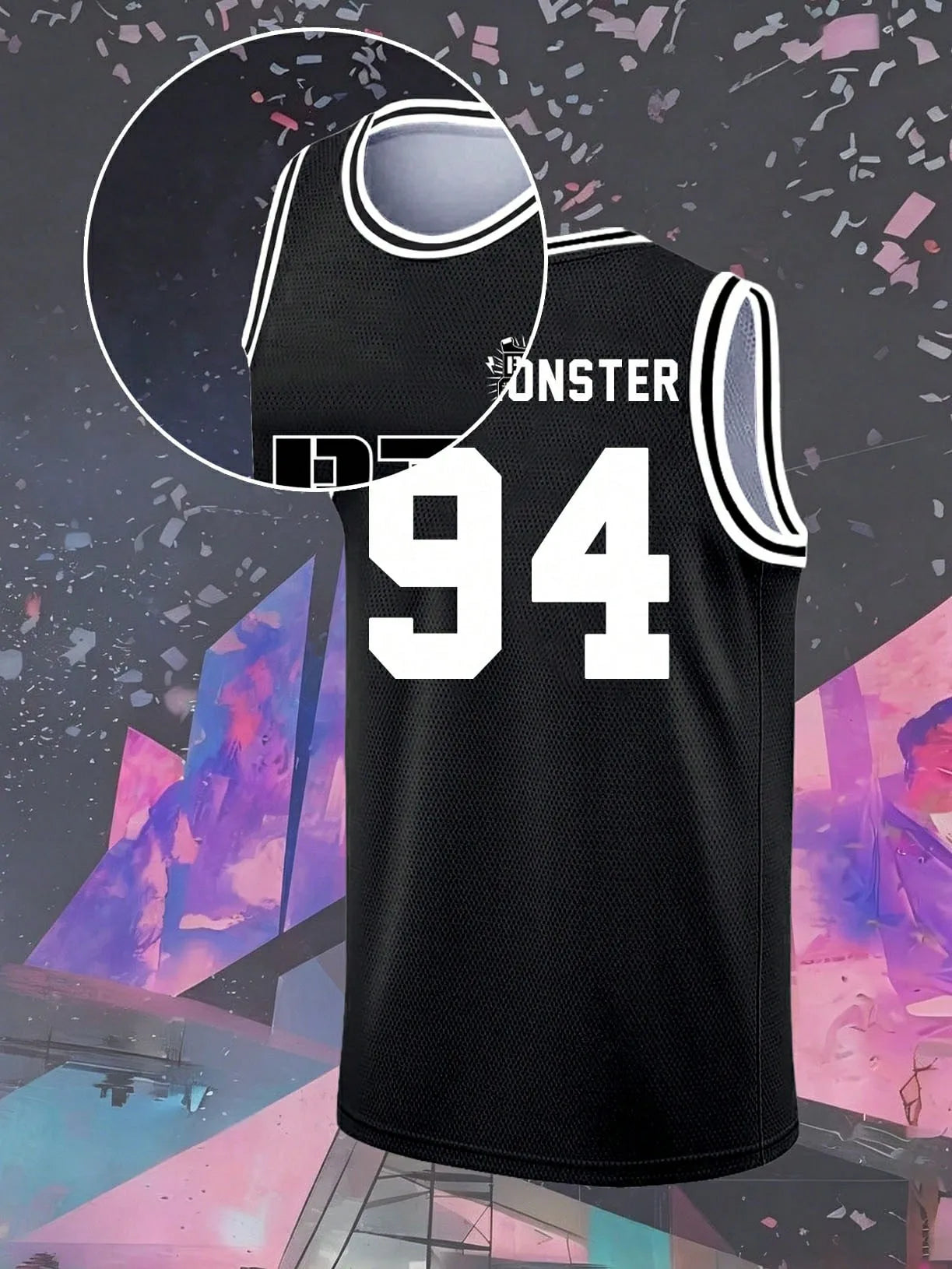 Men #92 Jersey Black Mesh Sleeveless Basketball Style Tank ARMY Fan Merch Casual Sport Streetwear Outfit