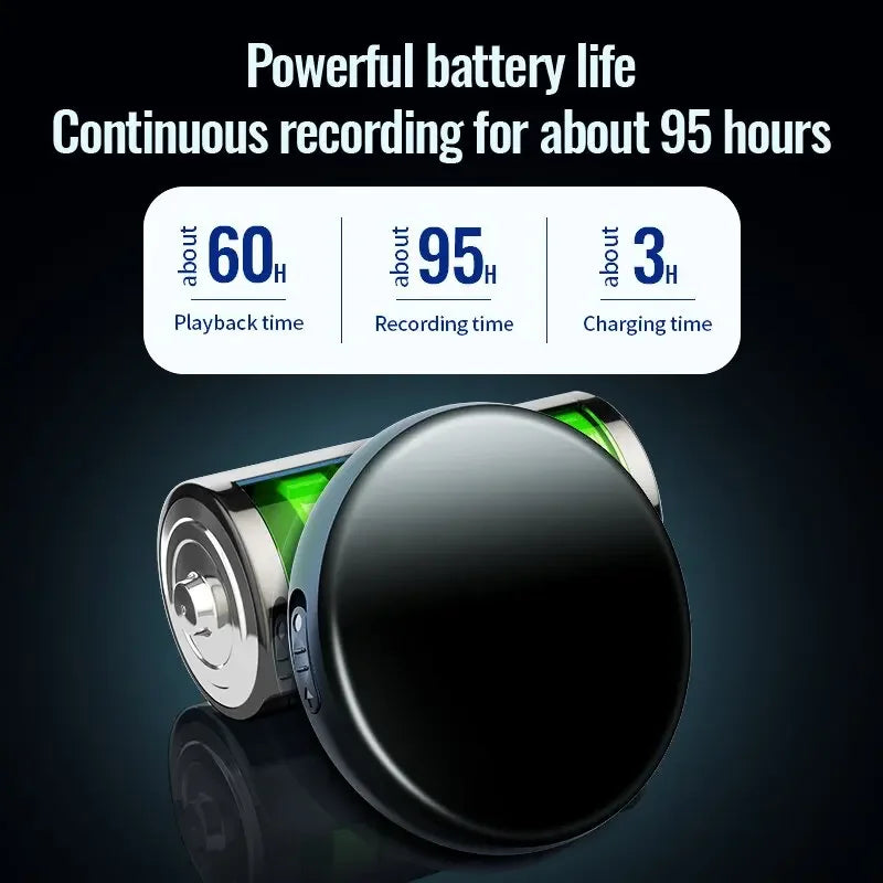 4-64GB 100Hour Digital Voice Recorder Activated USB Flash Driver Magnet Dictaphone HD Noise Reduce Sound Audio Record MP3 Player