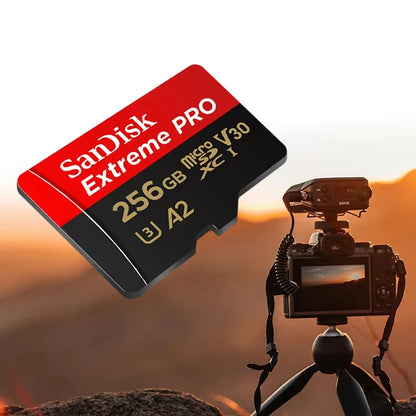 SanDisk High Speed TF Memory Card, A2 U3 V30 C10 100MB/s Portable Micro SD Card, with capacities ranging from 32GB to 512GB
