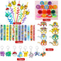 Birthday Party Favor Supplies Pik chu Braclet Keychain Stamp Mask Set for Birthday Party Bag Classroom School Reward Prize Gift