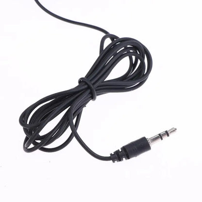 1 Pc Hands-free Condenser Clip-on Lapel Mic 1.5 Meters Mini Portable Lavalier Wired 3.5mm Microphone For Phone And Laptop PC