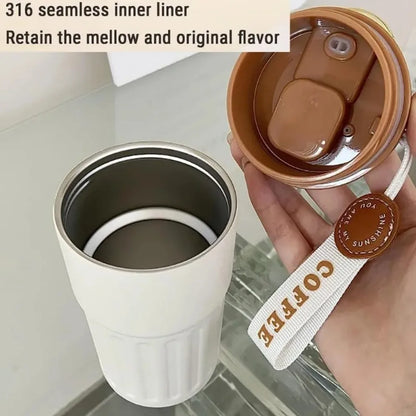 New Arrival 316 Stainless Steel Coffee Mug Double Wall Vacuum Insulated Water Cup Portable Travel Tumbler Fashion Stylish