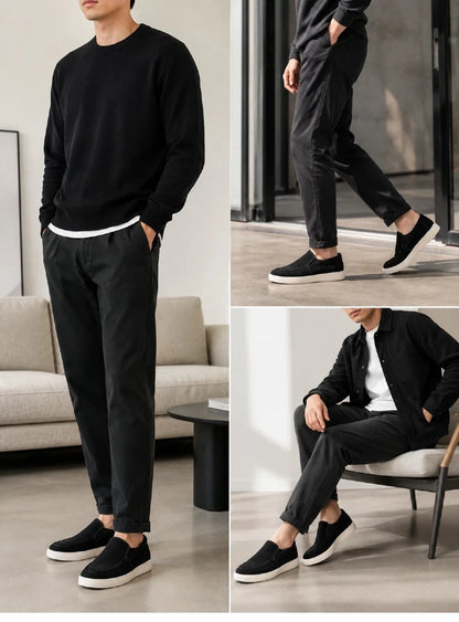 Summer Men's Casual Shoes Comfortable Platform Designer Loafers For Men Moccasins Breathable Slip-on Shoes Man Flat Office Shoes