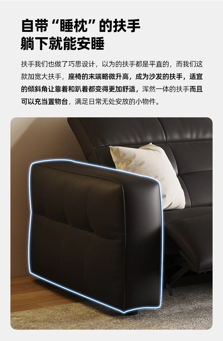 Luxury Couch Reclining Sofas Leather Black Seating Power Office Reclining Sofas Massage Sillas De Escritorio Home Furniture