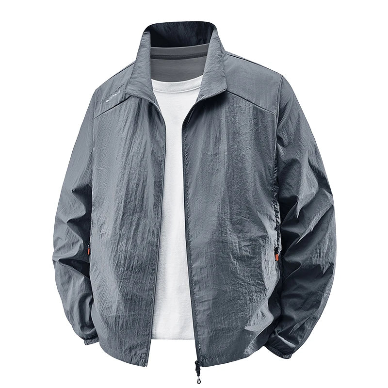 Sunscreen Jacket for Men Summer Thin Lightweight Breathable UV Protection Ice Silk Outdoor Fishing Hiking Sikn Coats