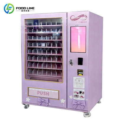 Touch Screen Eyelash Earring Vending Machine AI Virtual Trial Card Reader for Shopping Mall Retail Free Custom Stickers