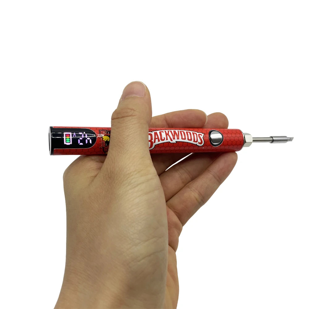 Portable Electric Soldering Iron Pen 1100mAh Preheat VV Battery Backwoods LCD Display 1.8V-4.2V Type-C 510 Thread Repair Tool