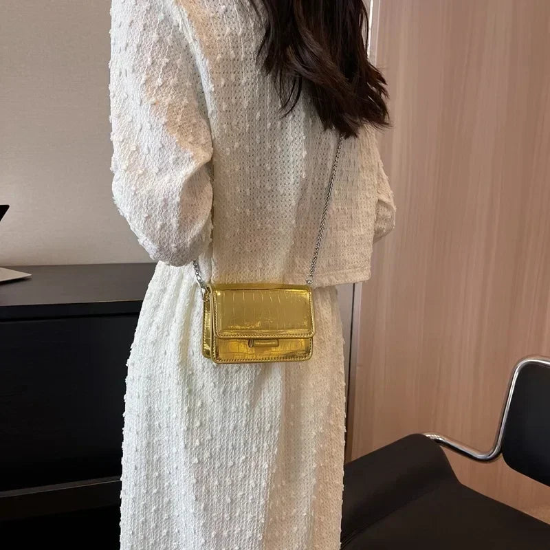 This Year's Popular Super Popular Small Bag 2024 Summer Popular Versatile Chain Messenger Bag Fashion Mini Square Sling Bag