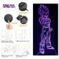 Dragon Ball Z Anime Figures Goku Vegeta Gohan Broly 3D Lamp PVC Action Figures Toys for Children Trunks Buu Super Saiyan Gifts