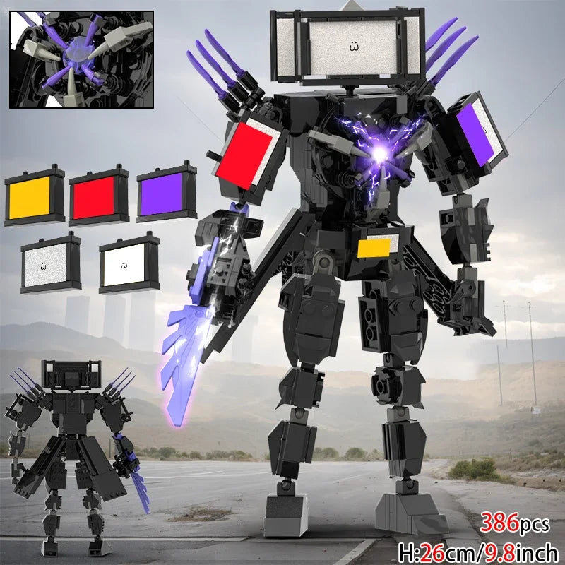 Moc Skibidi Toilet Figures Model Blocks Titan Cameraman Speakerman Construction Toys Party Halloween Decoration Boys Gifts