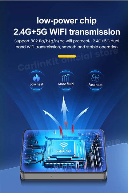CarlinKit T2C For Tesla Upgrade CarPlay Wireless Android Auto Universal Model 3 Model Y X S 5Ghz WiFi CarPlay Ai Box SpotifyWaze