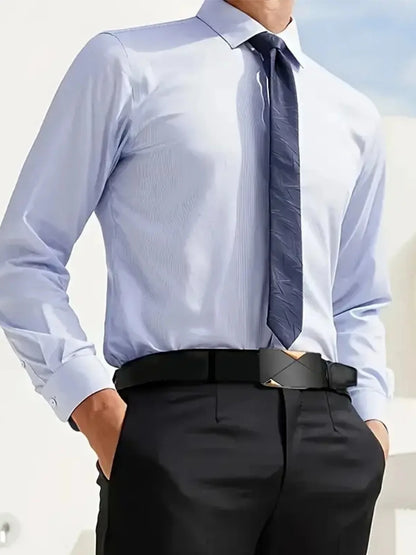 2pcs/3pcs fashionable men's belt, daily casual business belt, jeans belt, synthetic leather high-end suit matching belt, i
