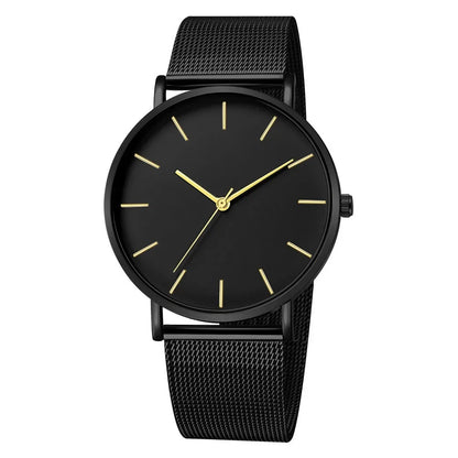 Ultra-thin Fashion Watch Women Luxury Metal Mesh Belt Ladies Quartz Wristwatches Minimalist Elegant Woman Watches reloj mujer