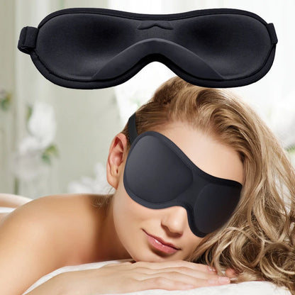 3D Eye Sleeping Mask Breathable Flight Nap Night Shading Sleep Eye Mask Portable Women Men Eye Cover Patch Milk Silk Eyeshade