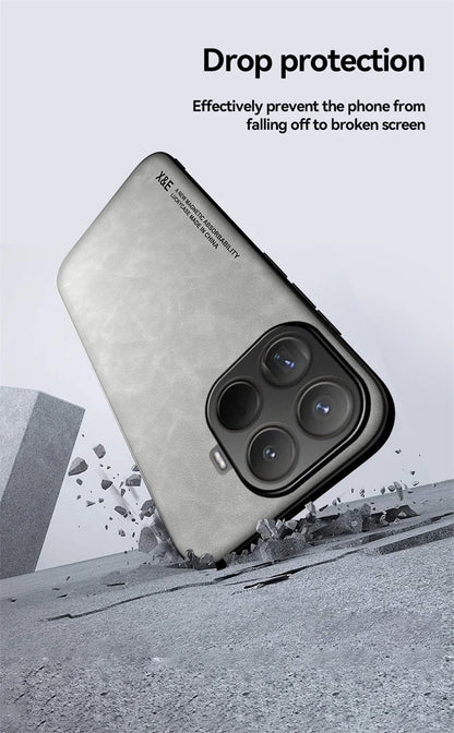 For Xiaomi 15T Pro 5G Case Soft Leather Magnetic Holder Phone Case For Xiomi Xiaomy Mi15T Mi 15T 15 T Pro Shockproof Back Cover