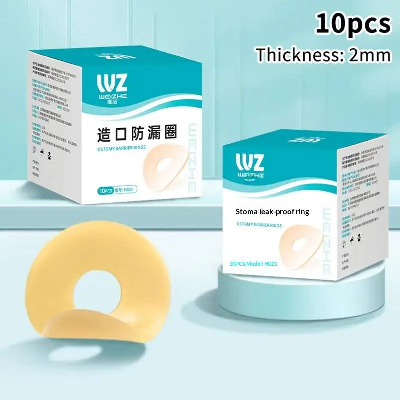 NEW NEW 10Pcs Baseplates Stoma Care Products To Protect Skin Anti-Leakage Ring For Colostomy Bag Ostomy Paste Ring