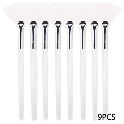 3/9 Pieces Facial Fan Mask Brushes Soft Mask Brush Applicator Esthetician Facial Mask Brushes For Women Girls Cosmetic Tools