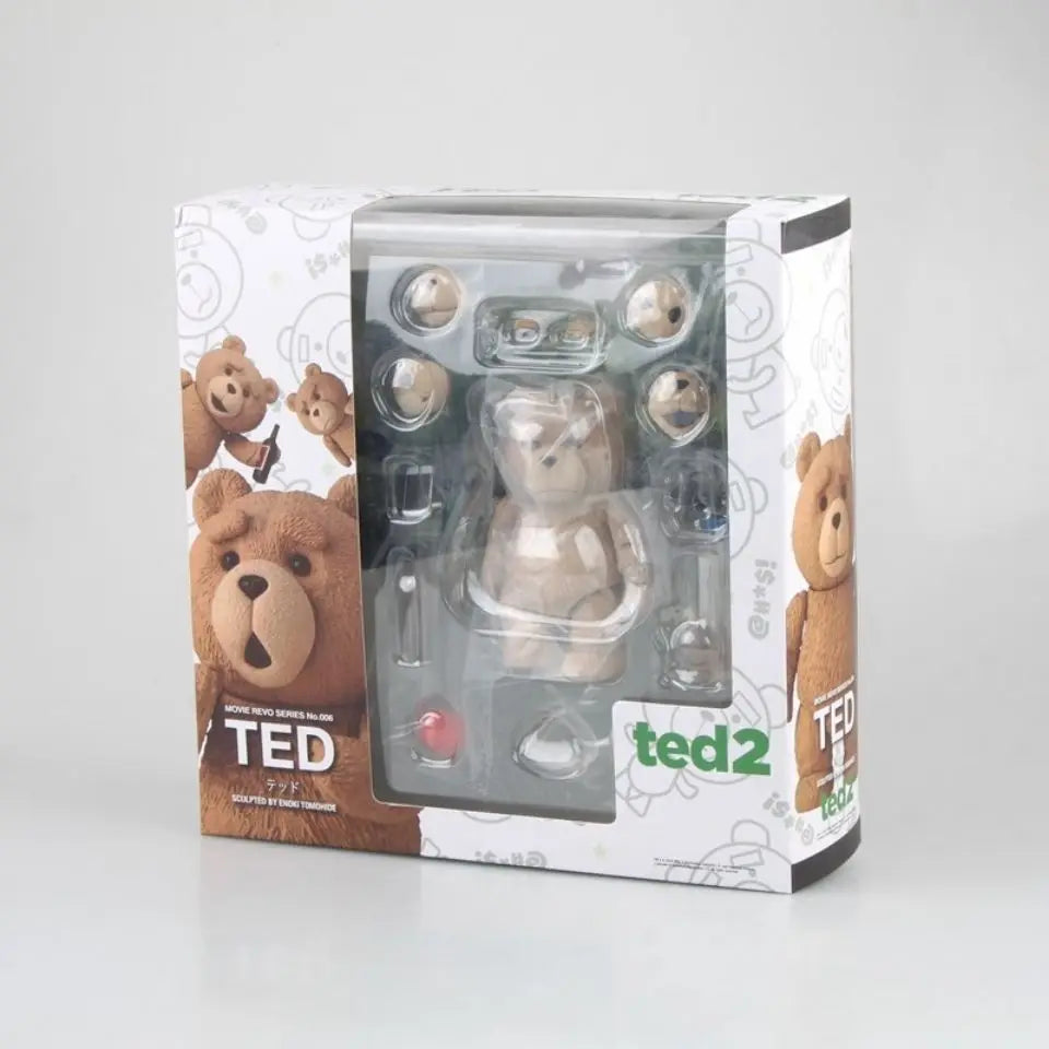 Ted2 Figure Bjd Ted Teddy Bear Action Figure AMAZING YAMAGUCHI Revoltech No.006 Teddy Brick Figure Gk Movie Model Doll Toy Gift