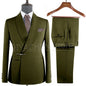 Elegant 2-Piece Men's Suit Slim Fit  Blazer And Pants Set for Wedding Groom Tuxedo Business Party
