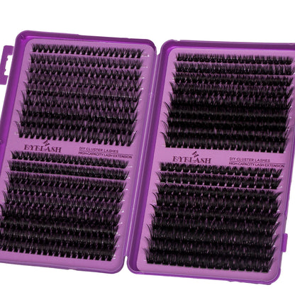 D Curl Individual Eyelash Clusters High Capacity Dense Eyelash Extension 8-16mm Suit for Different Makeup Beauty Long Lasting