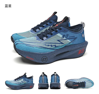 Couple Breathable Mesh Carbon Board Shoes, Student Sports Exam Shoes, Chunta Ultra Light Rebound Marathon Running Shoes