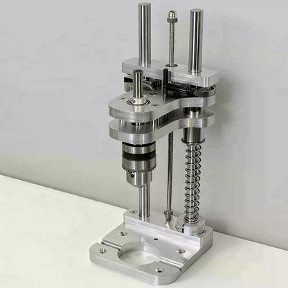 Woodworking Drilling Stand - Aluminum Profile Vertical Positioning Tool, Mini Desktop Drill Stand for Cordless Drills & DIY