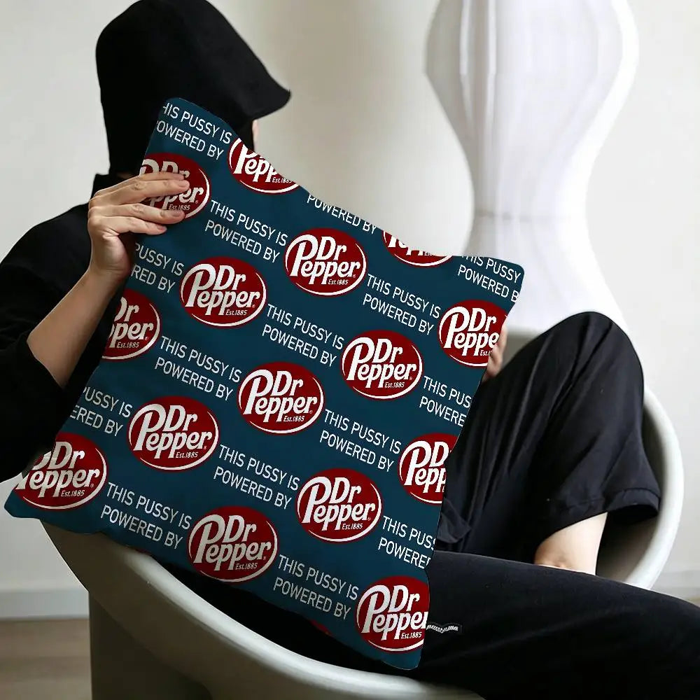 classic beverage brand Dr Pepper Pillow Anime Pillow Sofa Bed Head Pillow Cover Cushion Cover 45x45 cm Fashion