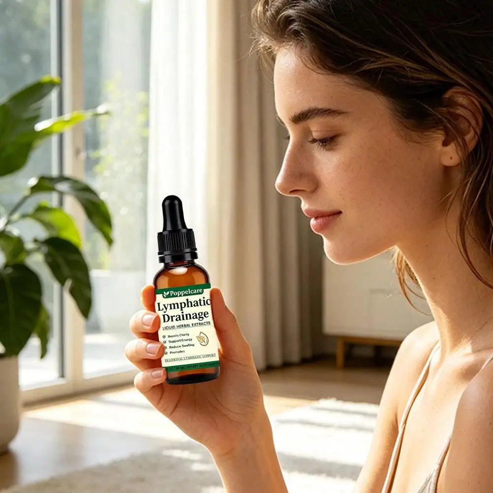 1-5pcs Natural Herbal Lymph Support Care Drops Lymphatic Drainage Oral Liquid Relieve Body Swelling Boost Energy