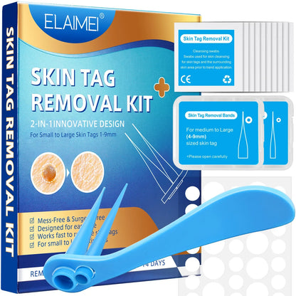 2-IN-1 Innovative Skin Tag Remover Kit Micro Skin Tag Removal Device Adult Mole Stain Wart Remover Face Care Beauty Tools