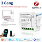 1/2/3 Gang Tuya Smart Light Switch Module Zigbee 3.0 Smart Life for Alexa Google Home Yandex DIY Remote Breaker Delay 100-240V