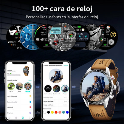 LIGE 2025 New Rugged Military Sports Smart Watch Men 1.39” HD Screen Heart Rate Bluetooth Call Waterproof Outdoor Men SmartWatc