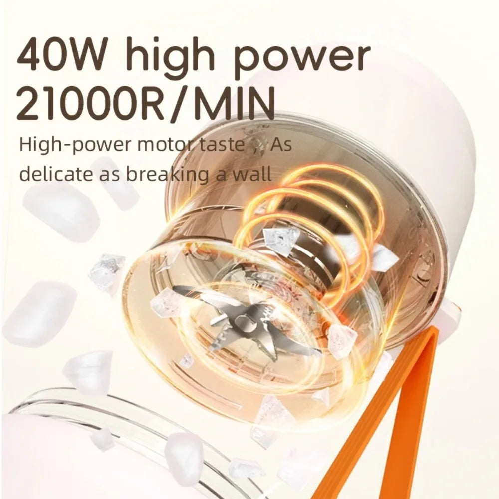 Outdoor Small Portable Electric Juicer Rechargeable Multifunctional Household Camping Hybrid Juicer Electric Juicer Cup